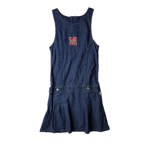 Other - Nebraska Cornhuskers Girls Dress Denim 14/16 Vintage